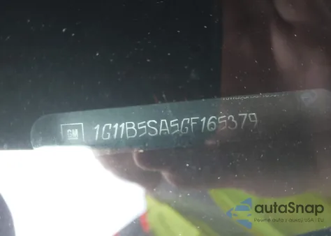 2016 Chevrolet Malibu Limited Ls z USA, uszkodzony, nr VIN 1G11B5SA5GF165379